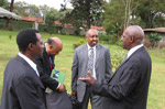 Participants, including the heads of Tanzania Public Service College and Uganda Institute for Management